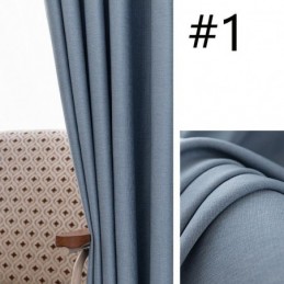 Modern Enfärgad Gardin Måttbeställd Mörkläggningsgardiner För Vardagsrum