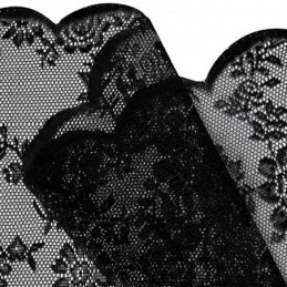 Blommiga Svarta, Skira Spetsgardiner Till Vardagsrummet