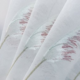 Moderna Broderade Tyllgardiner I Vass, Transparent Voile, Vardagsrum, Sovrum