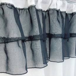 Moderna Broderade Tyllgardiner I Vass, Transparent Voile, Vardagsrum, Sovrum