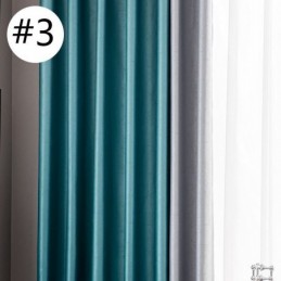 Mörkläggande Geometriska Jacquardgardiner För Vardagsrum