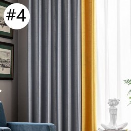 Mörkläggande Geometriska Jacquardgardiner För Vardagsrum