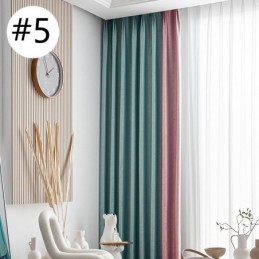 Mörkläggande Geometriska Jacquardgardiner För Vardagsrum