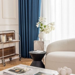 Hundtandsmönster Jacquardgardin Måttbeställd Gardin Hög Skuggande Gardin För Vardagsrum/Sovrum