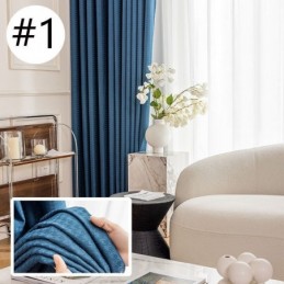 Hundtandsmönster Jacquardgardin Måttbeställd Gardin Hög Skuggande Gardin För Vardagsrum/Sovrum