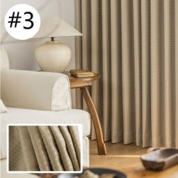 Hundtandsmönster Jacquardgardin Måttbeställd Gardin Hög Skuggande Gardin För Vardagsrum/Sovrum