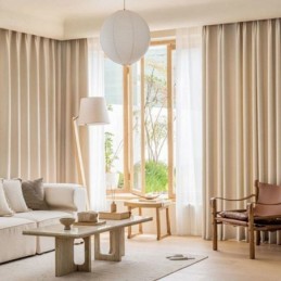 Mörkläggningsgardiner Med Vågmönster För Vardagsrum/Sovrum