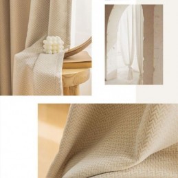 Mörkläggningsgardiner Med Vågmönster För Vardagsrum/Sovrum