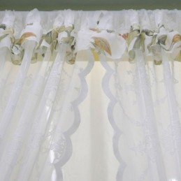 Vita Transparenta Fönstergardiner I Voile För Vardagsrum Och Sovrum