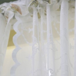 Vita Transparenta Fönstergardiner I Voile För Vardagsrum Och Sovrum