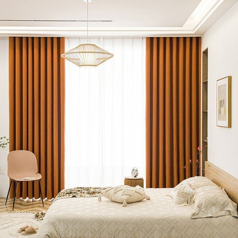 Mörkläggningsgardiner Måttbeställda Gardiner Broderade Gardiner Värmeisolerande Vardagsrum