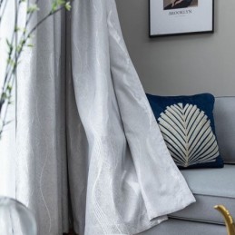 Vågiga Jacquardgardiner Fönstergardin Måttbeställd Gardin För Vardagsrum