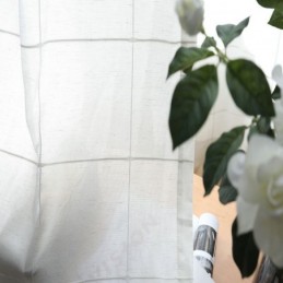 Minimalistisk Transparent Gardin Måttbeställd Gardin Stor Gallergardin Jacquard Voile Panel Vardagsrum Ett