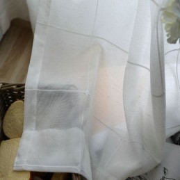 Minimalistisk Transparent Gardin Måttbeställd Gardin Stor Gallergardin Jacquard Voile Panel Vardagsrum Ett