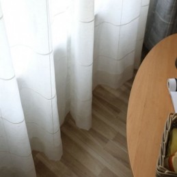 Minimalistisk Transparent Gardin Måttbeställd Gardin Stor Gallergardin Jacquard Voile Panel Vardagsrum Ett