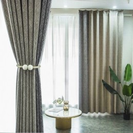 Nordiska Lapptäcksgardiner Enfärgade Mörkläggningsgardiner För Vardagsrum