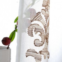 Broderad Tyllgardin Måttbeställd Gardin Moderna Voile-Gasgardiner För Vardagsrum/Sovrum