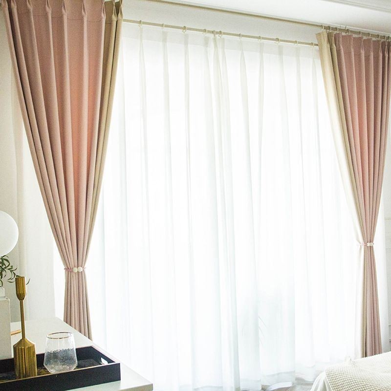 Nordiska Lapptäcksgardiner Enfärgade Mörkläggningsgardiner För Vardagsrum