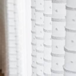 Vita Transparenta Gardiner, Måttbeställda Gardiner, Broderade Tyllgardiner För Vardagsrum