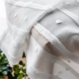 Vita Transparenta Gardiner, Måttbeställda Gardiner, Broderade Tyllgardiner För Vardagsrum