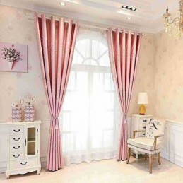 Prickiga Jacquardgardiner Moderna Mörkläggningsgardiner För Vardagsrum Sovrum