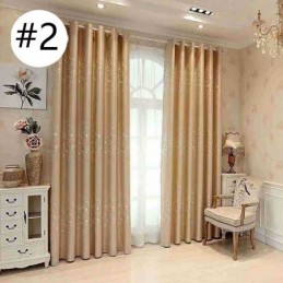 Prickiga Jacquardgardiner Moderna Mörkläggningsgardiner För Vardagsrum Sovrum