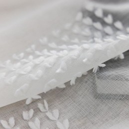 Nordisk Transparent Gardin Måttbeställd Präglad Tyll Vardagsrum Sovrum