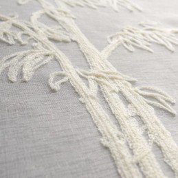 Klassisk Transparent Gardin, Måttbeställd Gardin, Broderade Bambu-Tyllgardiner För Vardagsrum