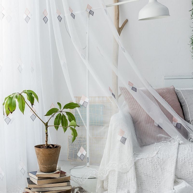 Exklusiv Broderig Gardin Måttbeställd Gardin Heminredning Transparent Vardagsrumssovrum