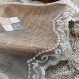 Exklusiv Broderig Gardin Måttbeställd Gardin Heminredning Transparent Vardagsrumssovrum