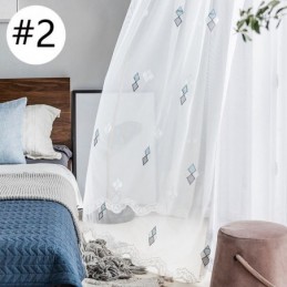 Exklusiv Broderig Gardin Måttbeställd Gardin Heminredning Transparent Vardagsrumssovrum