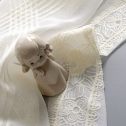 Broderad Transparent Gardin Måttbeställd Minimalistisk Klassisk Voile Vardagsrum Sovrum