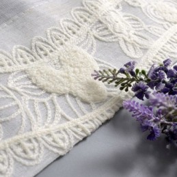 Broderad Transparent Gardin Måttbeställd Minimalistisk Klassisk Voile Vardagsrum Sovrum