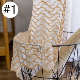 Andningsbar Transparent Gardin, Måttbeställd Gardin, Dekorativ Tyllvoile För Vardagsrum, Europeisk