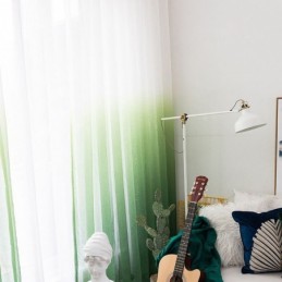 Tonade Transparenta Gardiner, Voile, Transparent Gardin, Måttbeställd Gardin För Heminredning