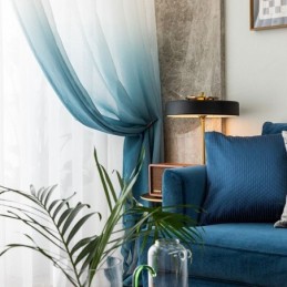 Tonade Transparenta Gardiner, Voile, Transparent Gardin, Måttbeställd Gardin För Heminredning