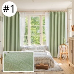 Mörkläggningsgardiner I Jacquardmönster För Vardagsrummet