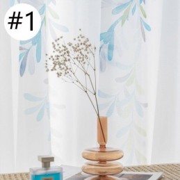 Voilegardin Med Vinstockmönster, Måttbeställd Gardin, Tryckta, Transparenta Gardiner, Vardagsrum, Sovrum