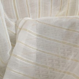 Nordisk Transparent Gardin, Måttbeställd, Randig Tyll, För Vardagsrum Och Sovrum