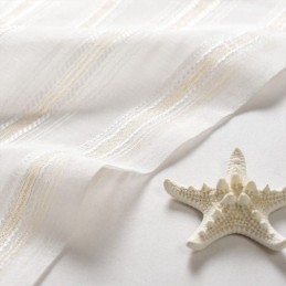 Nordisk Transparent Gardin, Måttbeställd, Randig Tyll, För Vardagsrum Och Sovrum