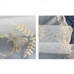 Klassisk Skir Gardin, Måttbeställd Gardin, Broderade Tyllgardiner Med Hjortmotiv För Vardagsrum