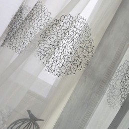 Modern Broderad Tyllgardin Måttbeställd Gardin Transparent Voilegardin Vardagsrum Sovrum