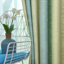 Enkel Halvmörkläggningsgardin Måttbeställd Gardin Färgglada Ränder Tryckta Vardagsrum