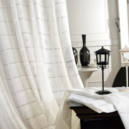 Geometrisk Jacquardgardin,...