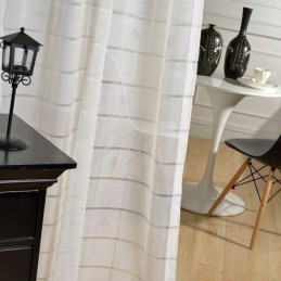 Geometrisk Jacquardgardin, Måttbeställd, Lyxig Tyllgardin, Vardagsrum, Sovrum