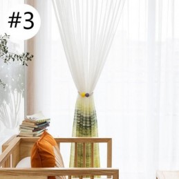 Nordisk Stil, Transparent Gardin, Måttbeställd, Tryckt Voile, Vardagsrum, Sovrum