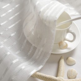 Elegant Vit Tyllgardin Måttbeställd Gardin Transparent Vardagsrumssovrum