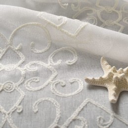 Nordisk Voilegardin Måttbeställd Gardin Broderade Transparenta Gardiner Vardagsrum Sovrum