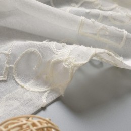 Nordisk Voilegardin Måttbeställd Gardin Broderade Transparenta Gardiner Vardagsrum Sovrum