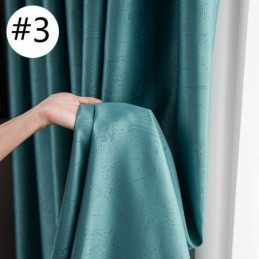 Mörkläggande Geometriska Jacquardgardiner För Vardagsrum